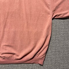 Vintage 80s 90s Envoy Mens Polo Shirt Pink Mauve Banded Hem Short Sleeve Retro M