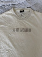 Jordan x A Ma Maniére Beige Men’s XL Graphic Logo Crewneck T-Shirt