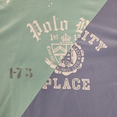 Polo Ralph Lauren T-Shirt Lot of 2 Waldo Stripe Pastel Block -Flaw – Men’s L