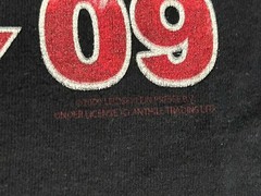 AC/DC Black Ice 2009 Tour Shirt Men Large Black Short Sleeve Double Sided Anvil