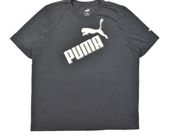 Puma Slope Tee Dark Gray Heather Graphic Logo T-Shirt Men’s Size XXL NEW