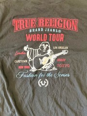 True Religion World Tour Graphic T-Shirt Fashion for the Senses Black