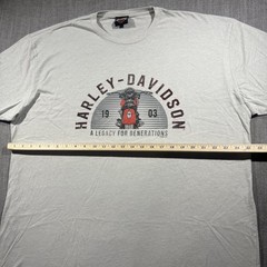 Harley-Davidson Shirt Mens 2XL Gray Museum Milwaukee WI Motorcycle Biker Tee