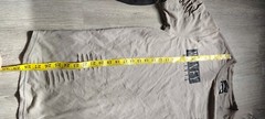 Carbon Men’s Long Sleeve T-Shirt Medium Longer Length Layered Money Slash