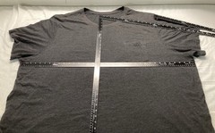 men’s 7xl big Kingsize crewneck s sleeve pocket tee shirt Heather Charcoal Grey