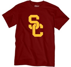Blue 84 Mens Usc Trojans T Shirt Team Color Icon Cardinal Medium Tsgi_Icon_Team