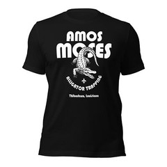 AMOS MOSES Alligator Trapper Louisiana Jerry Reed Graphic Tee Unisex t-shirt