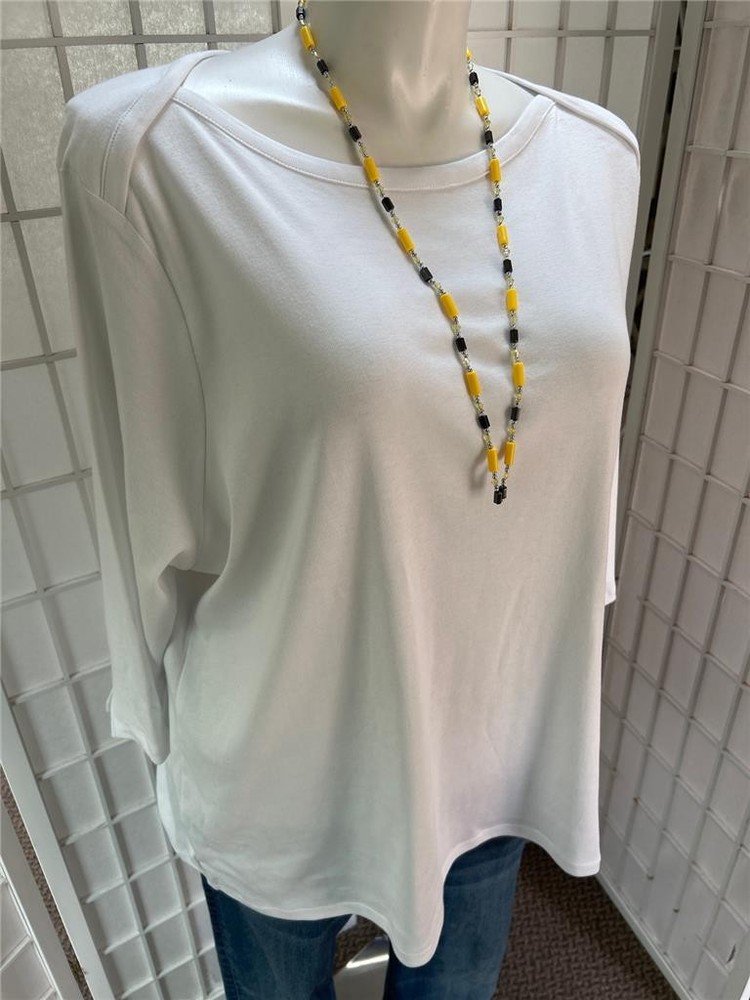 NWOT Women’s Style & Co 4X Crisp White 100% Cotton T-shirt