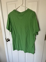 Vintage Y2K Aeropostale T Shirt Men’s Size XL Green Spellout Embroidered Prep