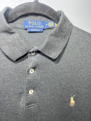 Polo Ralph Lauren Men’s Classic-Fit Polo Shirt Black Short Sleeve Button logo M
