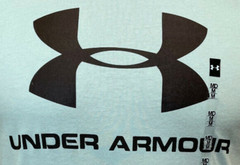 Under Armour Shirt Mens Small Medium Large Green Gray Athletic Fit Logo