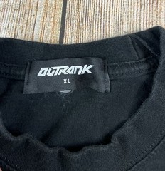 Mens Outrank Go Fund Yourself Ultra Heavyweight Black T Shirt Size XL