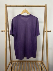 VTG 90s Paper Thin Plum Purple Burnout Worn Blank Bold T-Shirt Size XL