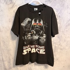 Vintage Y2k Darth Vader T Shirt Mens XL Black AOP Star Wars