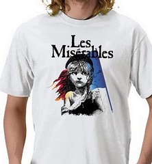 Les Miserables T-shirt #2. White, Ash, Sport Gray,Sand,White,Yellow 100% Cotton.