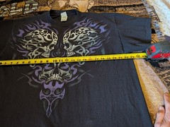 VTG Y2K Delta Pro Weight Tribal Skull Shirt XL Rare Streetwear Tough Grunge
