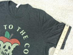 Men’s Rotten To The Core Bad Apple T-Shirt size XL color Gray