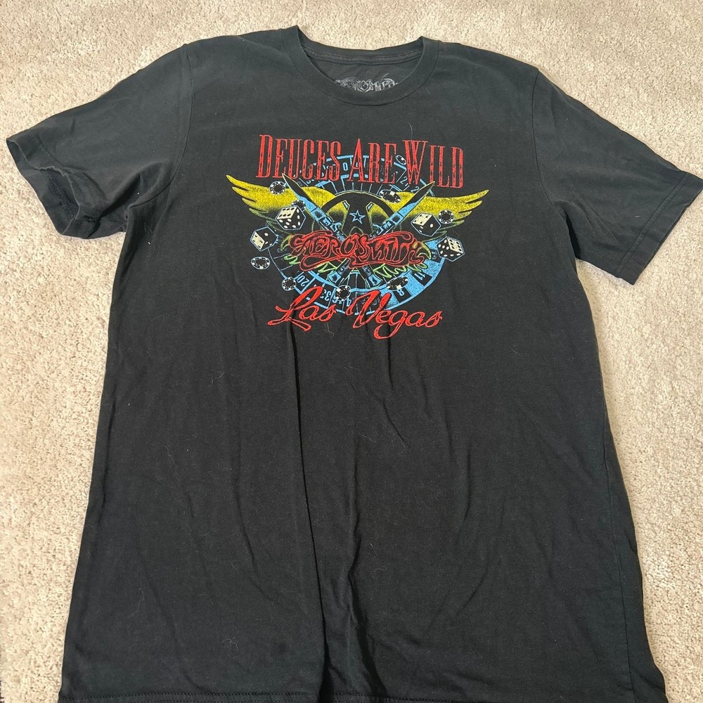 Aerosmith Deuces Are Wild Las Vegas T-Shirt L