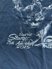 2015 Sturgis Black Hills Rally T-Shirt 15yr Anniversary Black XXL