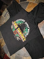 Vintage Jack Daniels 1989 Hooded Graphic T-shirt Mens LG Short Sleeve USA Made