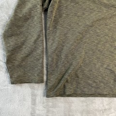 Calvin Klein Long Sleeve Shirt Mens XL Olive Green Heather Crewneck Cotton Blend