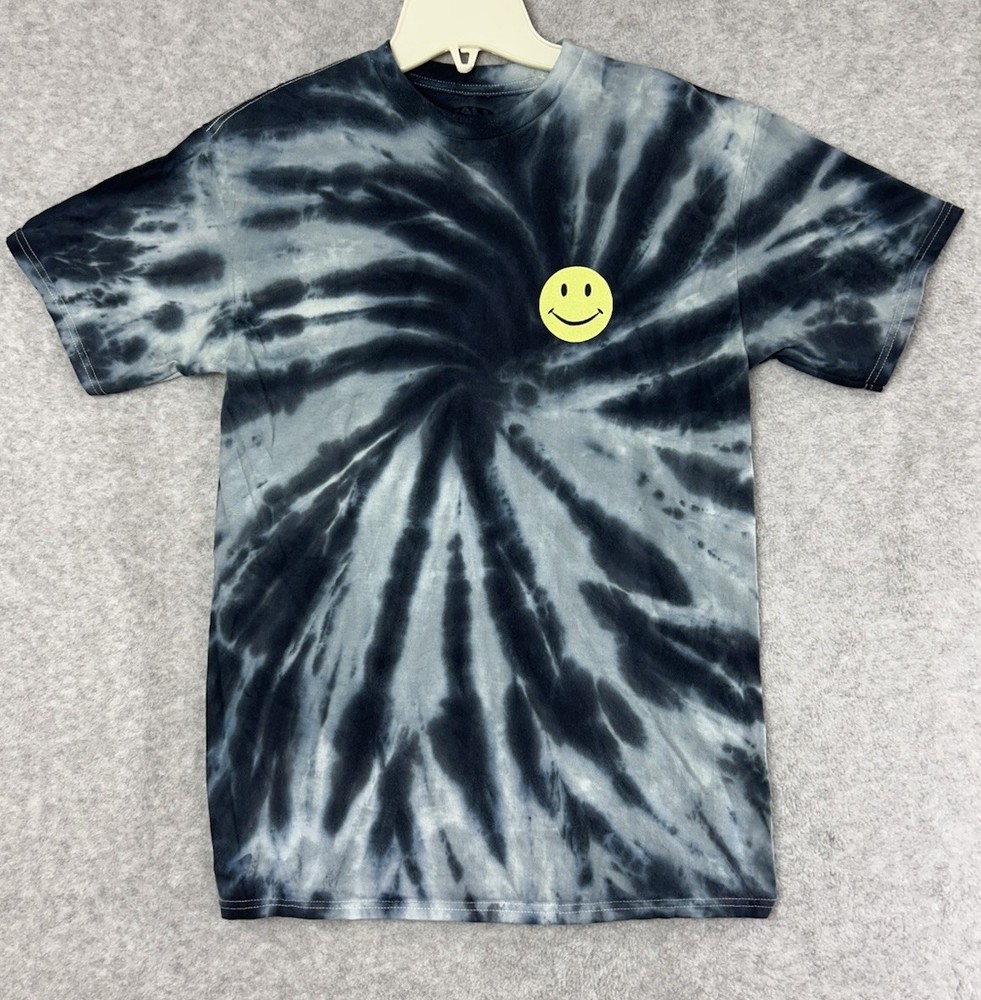 Call Your Mother Tie Dye Short Sleeve Smiley Face Tee T-shirt Size Medium