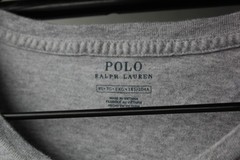 Men’s Polo Ralph Lauren USA Cross Flags Gray T Shirt Size XL