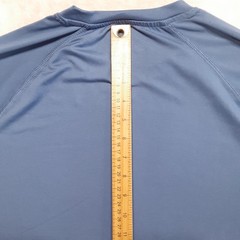Glacier Mens Performance T-Shirt M Blue Crew SS Athletic Polyester Spandex