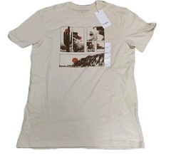 NEW Goodfellow & Co. Men’s Southwest Cream Graphic T-Shirt Size Small