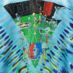 New Unworn Vtg Grateful Dead Las Vegas Band T Shirt Ripple Junction 90s Tie Dye