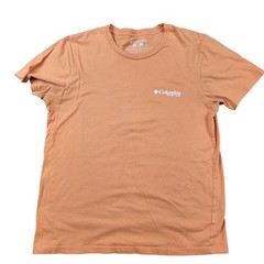 Columbia PFG Mens Orange Graphic T-Shirt Performance Fishing Gear Medium