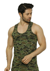 Camouflage Mens Vest Army Camo Military Sleeveless Top Gym Athletic Sport Cotton