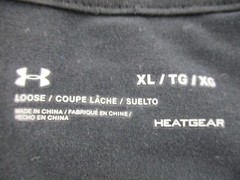 Under Armour UA Singlet/T Shirt XL Sleeveless Round Neck Black Loose Fit Cotton