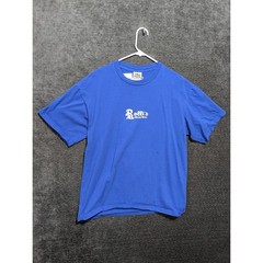 Rollies World Wide LA Snake Graphic T-Shirt Blue Mens XL Pro Athletic Streetwear