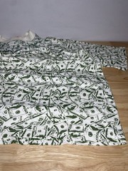 BNWT RoadBlock Ben Franklin 100 Dollar Bill $100 All Over Pattern T Shirt Mens M