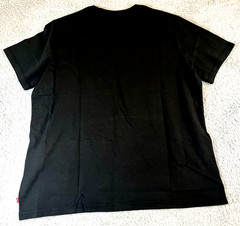 Levis Mens Graphic T-Shirt Classic Black Short Sleeve Crew Neck Size XL