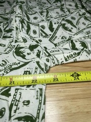 BNWT RoadBlock Ben Franklin 100 Dollar Bill $100 All Over Pattern T Shirt Mens M