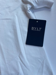 NWT BYLT Premium Basics Signature Drop-Cut T-Shirt Short Sleeve White Men’s XL