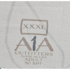 A1A Outfitters Mens XXXL Maine Nautical Chart Sun Shirt 50 SPF Long Sleeve Map