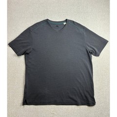 Tommy Bahama Mens Gray V-Neck T-Shirt XL Modal Blend Textured Short Sleeve