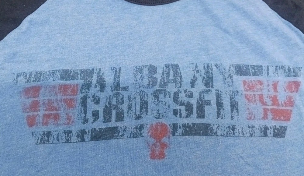Albany NY CrossFit T-shirt Color Block Spots Style Size L
