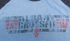 Albany NY CrossFit T-shirt Color Block Spots Style Size L