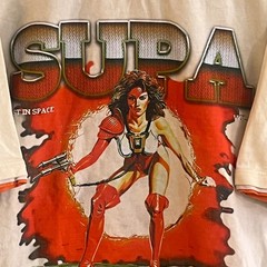 Elektra 3 Layered Short Sleeve Tee All Over Print Supa Sci Fi Boxy Shirt Medium