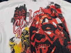 Star Wars C Life Group Sith Lord Darth Maul T-Shirt AOP Logo White Men’s Large