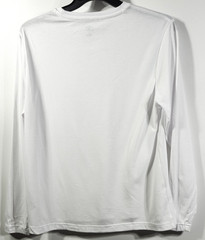 Men’s T-Shirt Size Medium White Long Sleeve Athletic Works Moisture Wicking