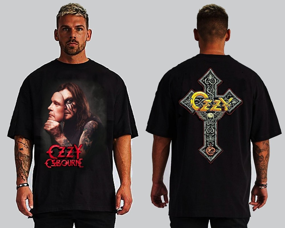BLACK SABBATH OZZY MASK HARD ROCK BLACK T SHIRTS MEN’S SIZES