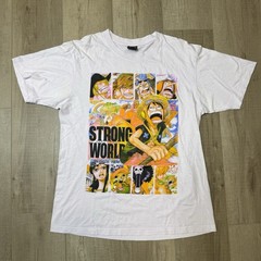 Vintage ONE PIECE Shonen Jump Manga M/L Anime Grail Shirt Strong World Movie T