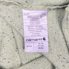 Carhartt Men’s Size 2XL Tall K87 Loose Fit Pocket Tee Lime Green Heather Nep