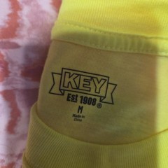 2 KEY MEN’S HI VIS YELLOW & ORANGE SAFETY T-SHIRTS Size MED