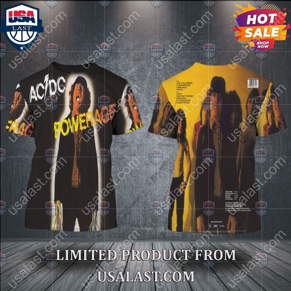 ACDC Powerage Album 3D Shirt HN1097